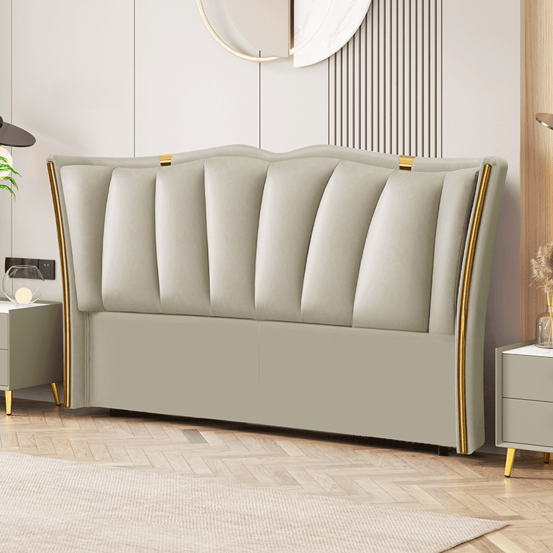 Luxurious Free-standing Standard Full(54"W x 75"L)/Twin(38"W x 75"L) Camelback Panel No Distressing With Legs in Timber - image 3