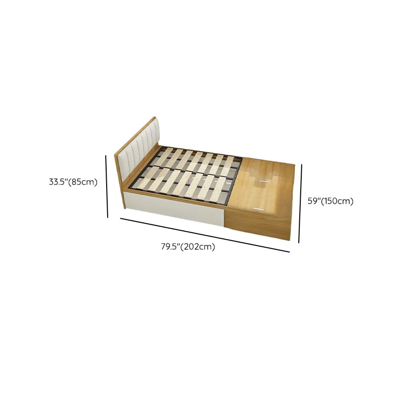 Natural Color Solid Color Storage Included with 2 Drawers for Bedroom - image 9