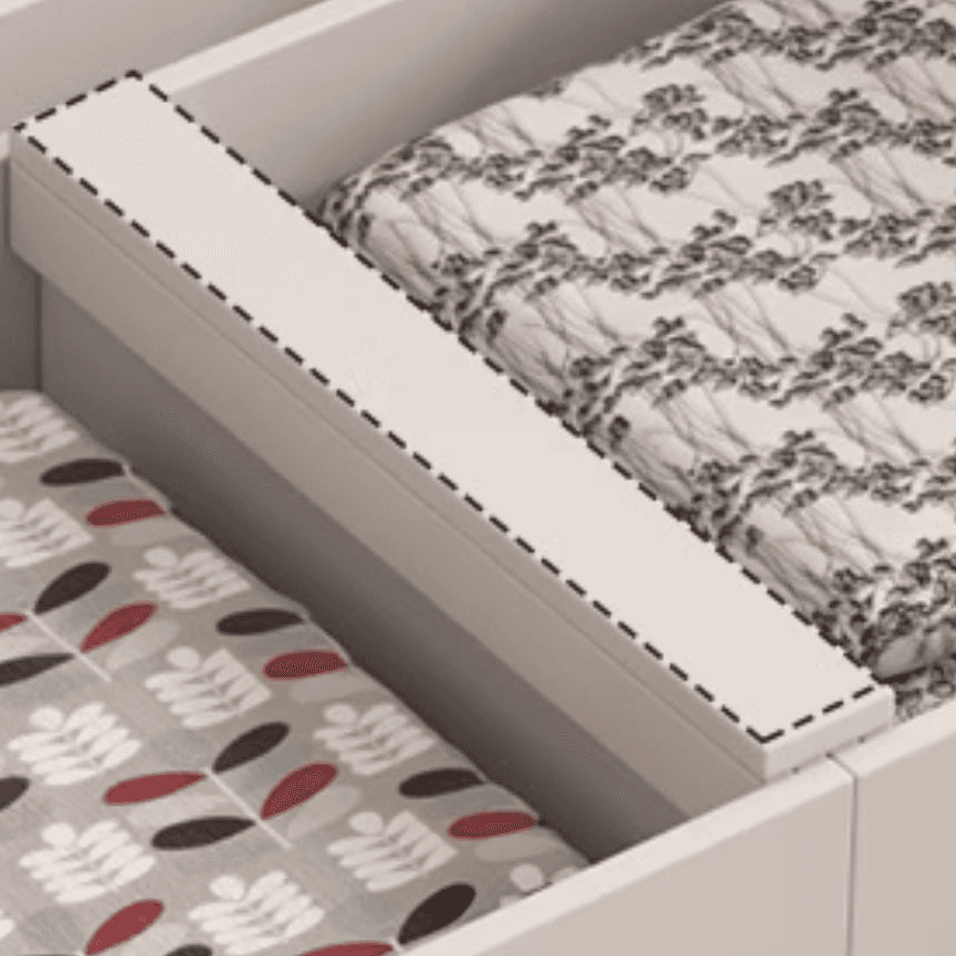 Contemporary Storage Included Panel Bed with Leg and Natural Wood Slat for Bedroom - image 8