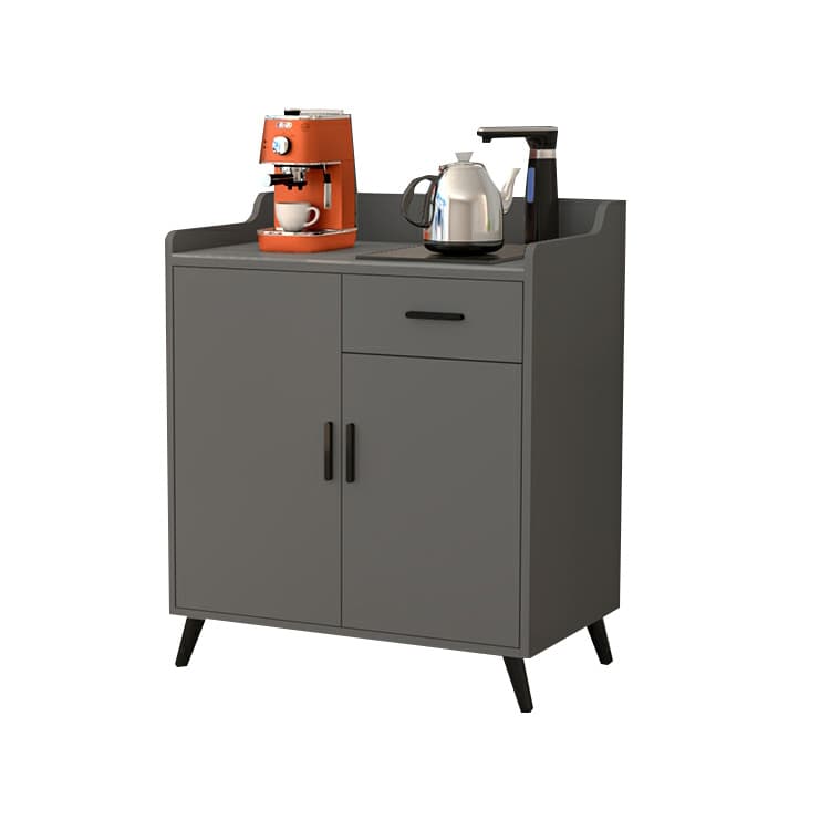 Contemporary Wood Sideboard Credenza with Stone Countertop and Drawers Included - image 10