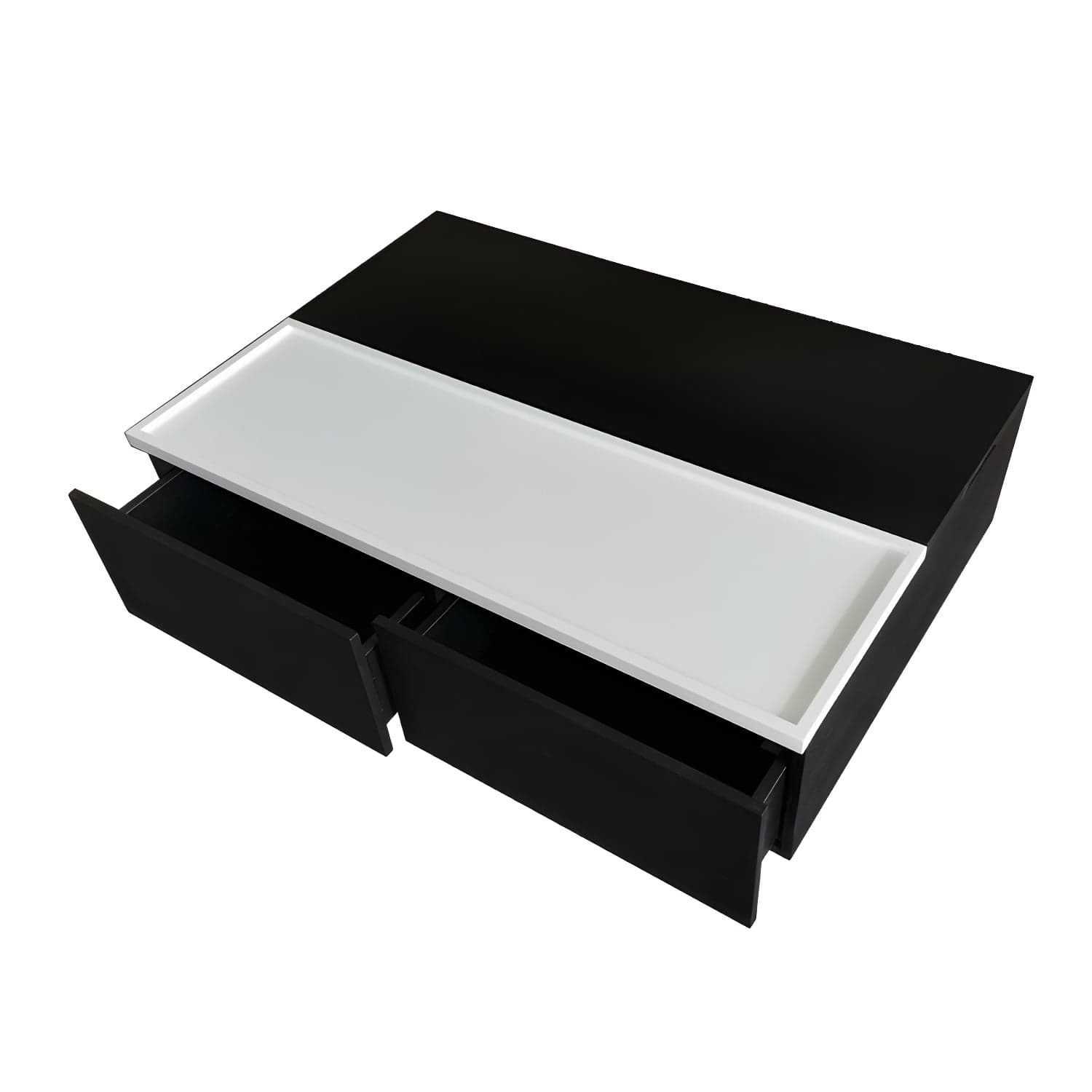 Modern Lift Top Wood Coffee Table with 2 Drawers and Trunk Storage - image 4