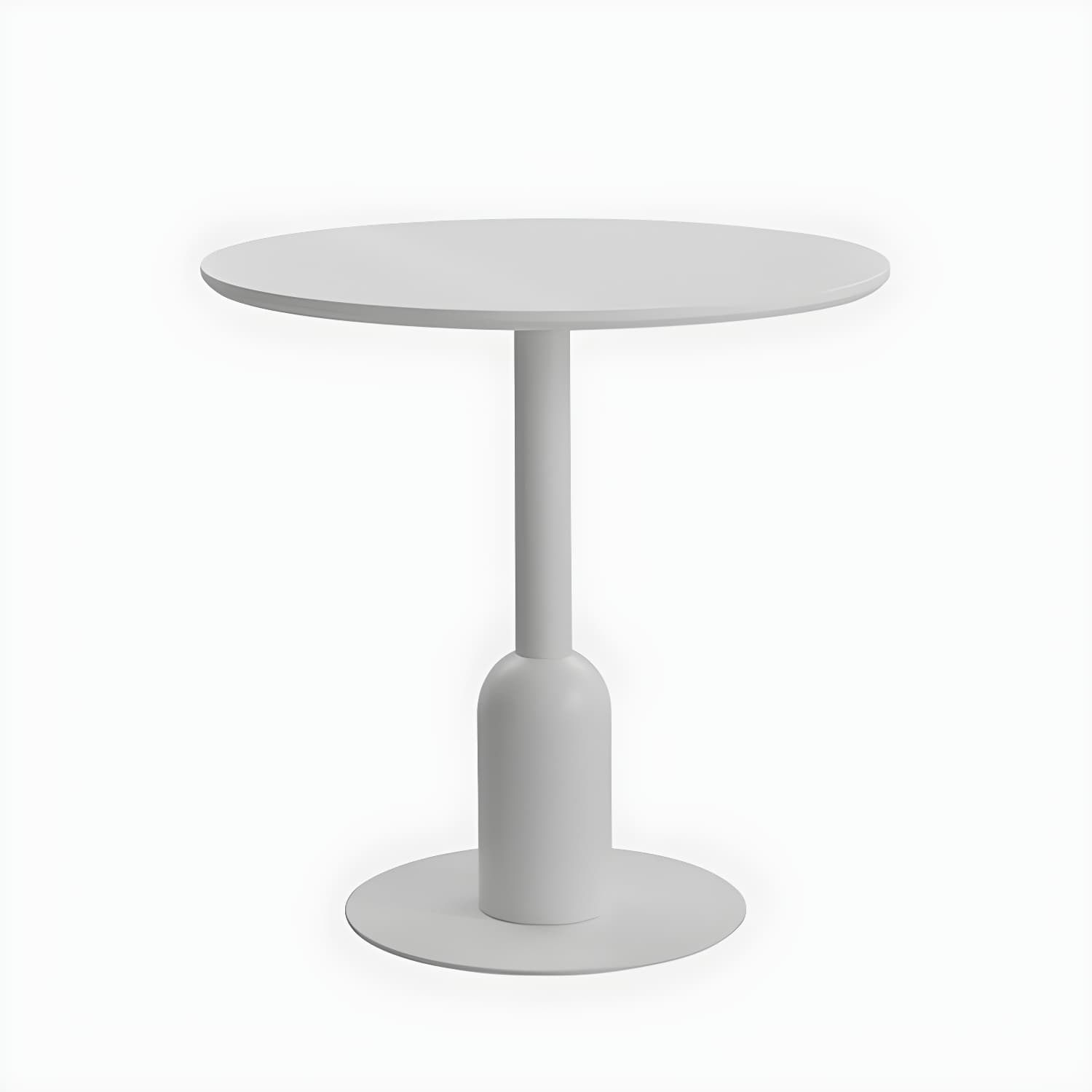 Industrial Style Dining Site Table MDF Dining Room Furniture with Pedestal Base - image 4