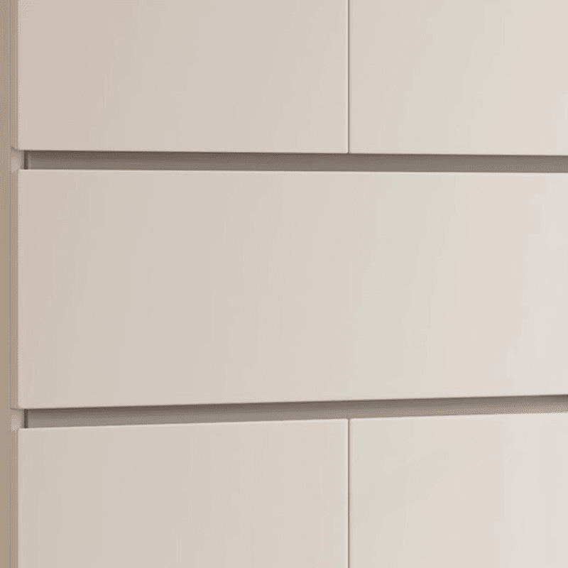 Chalk Minimalist Wood Cabinet Armoire with Soft Close Drawer and Door, Interior Shelves, and Clothing Rod - image 7