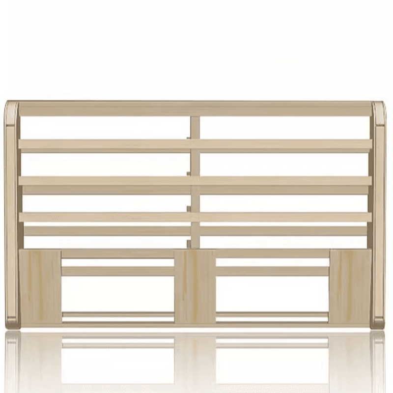 Modern Simple Style Panel Headboard in Natural Wood with No Distressing, Rectangle Shape for King/Queen/Full Bed, Featuring Sponge Upholstery and Standard Height - image 12