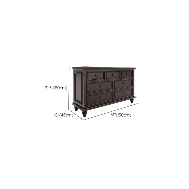 Classic Cocoa Lumber Horizontal/Vertical Console Dresser/Lingerie Chest/Bachelor Chest with 9 Drawers/7 Drawers/6 Drawers - image 15
