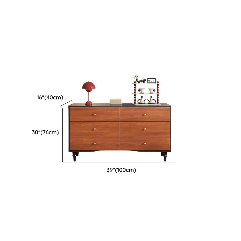 Cocoa Simple Manufactured Wood Bachelor Chest/Console Dresser/Lingerie Chest with 6/5/3 Drawers Vertical/Horizontal - image 7