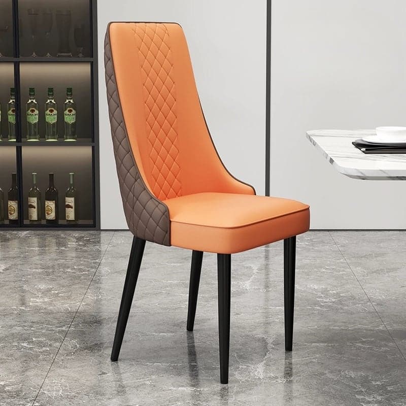 Comfortable and Stylish Faux Leather High Back Upholstered Chair for Kitchen and Dining - image 3