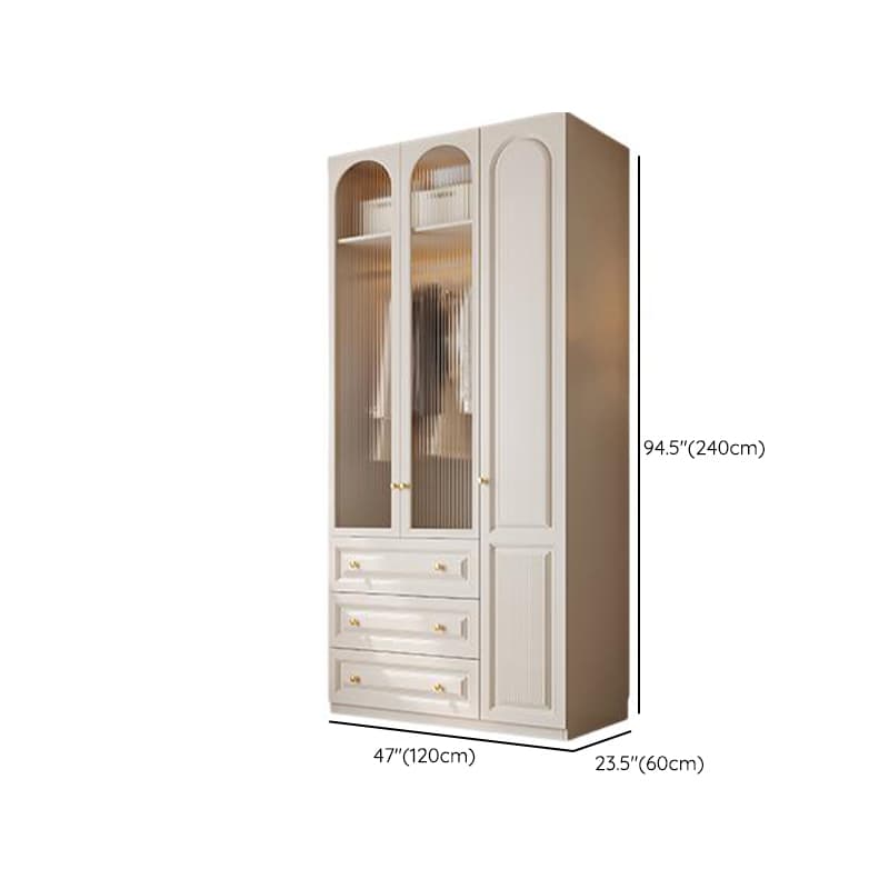 Minimalist Manufactured Wood Independent Almirah with Soft Close Drawer, Interior Shelves, and Clothing Rod - image 33