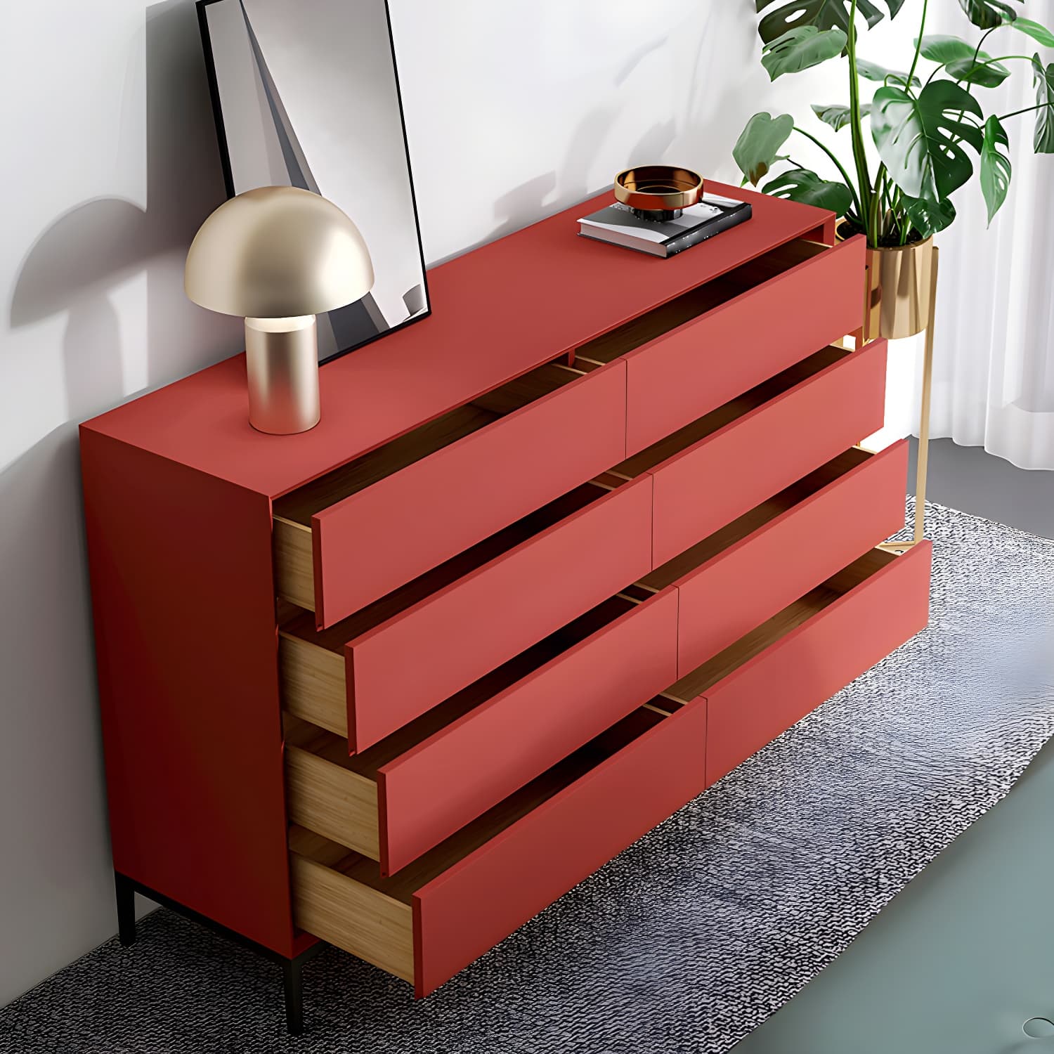 Minimalist Wood Double Dresser for Neat and Stylish Organizing - image 6