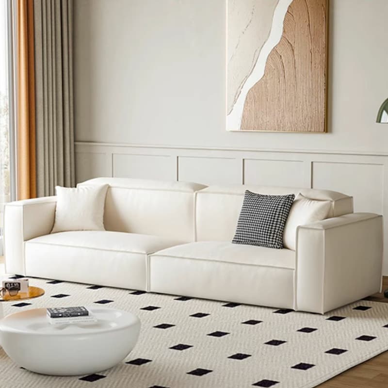 Luxurious Nappa Upholstered Sectional Sofa in Soft Nappa Leather - image 3