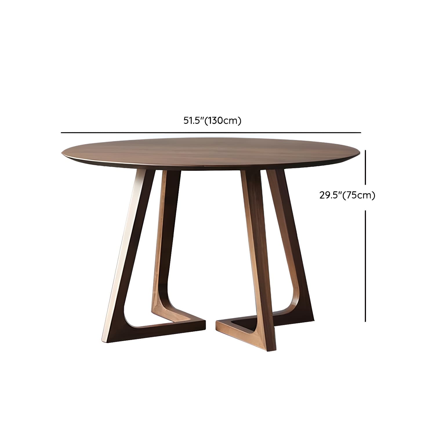 Round Dining Room Table Set 1/2/4 Pieces Modern Solid Wood Dining Room and Arm Chairs - image 14