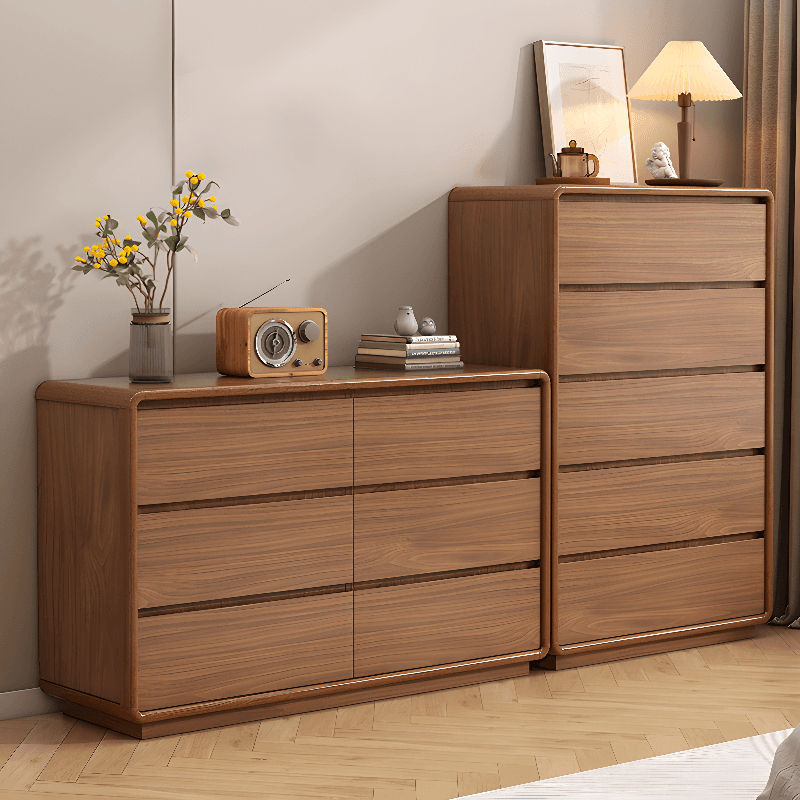 3 Tiers/5 Tiers/4 Tiers Cube Console Dresser/Lingerie Chest/Bachelor Chest in Solid+Engineered Wood with Drawers in a Contemporary Style