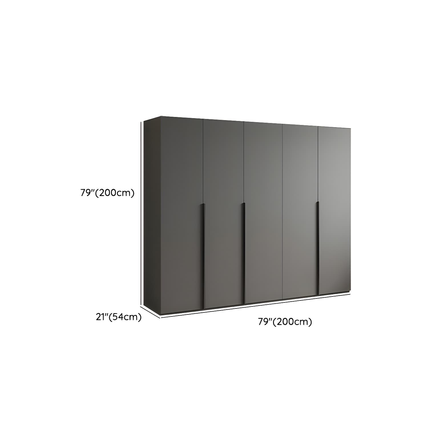 Modern Light Gray Wardrobe Closet Timber Soft Close Drawer Soft Close Door Interior Shelves - image 15