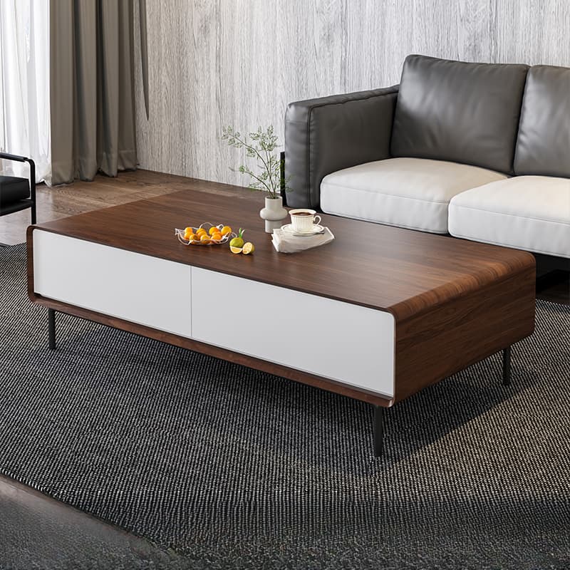 Parallelogram Plywood Board Game Coffee Table for Indoor Use - image 7