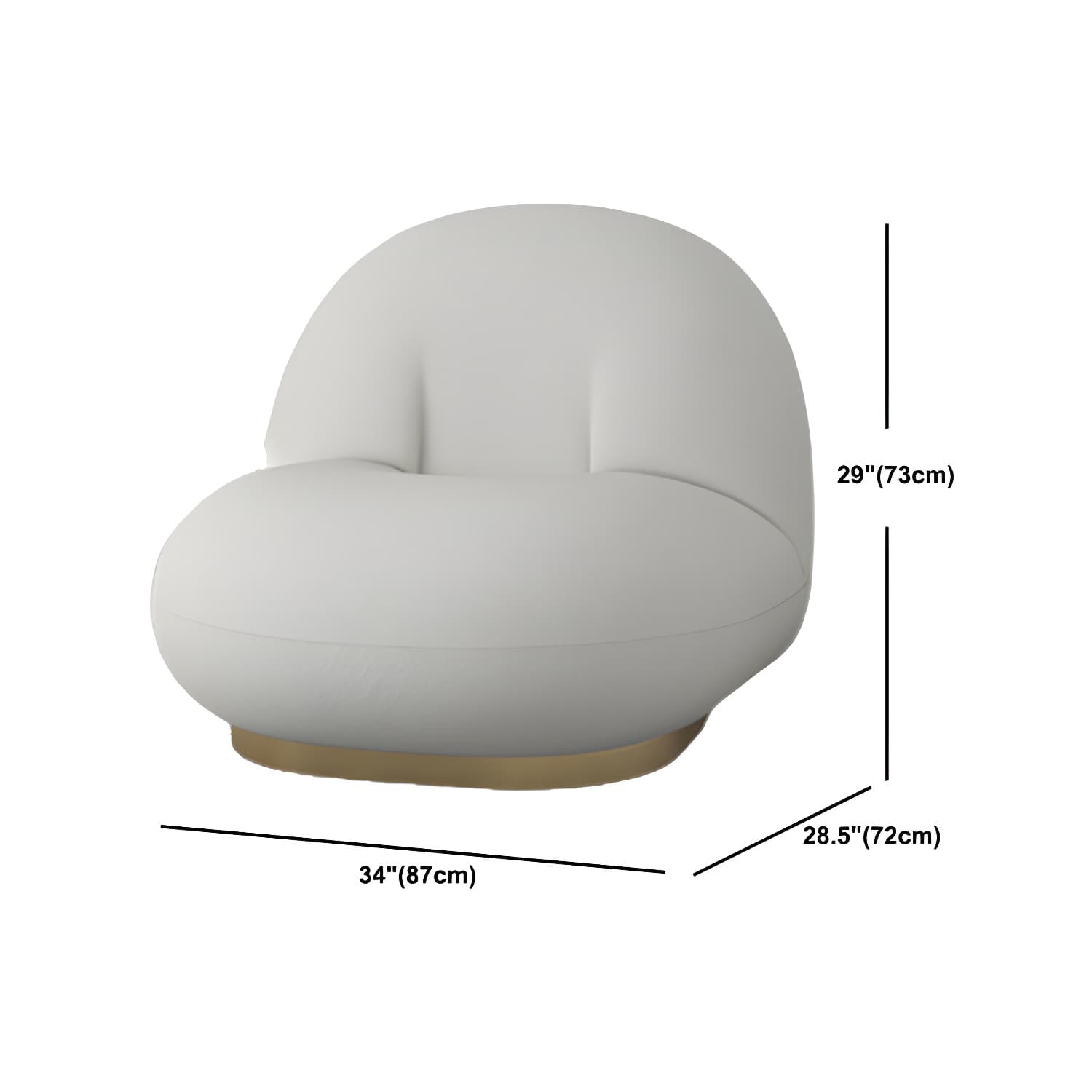 Contemporary Curved Sofa with Tight Back Standard Armless Sofa for Living Room - image 16
