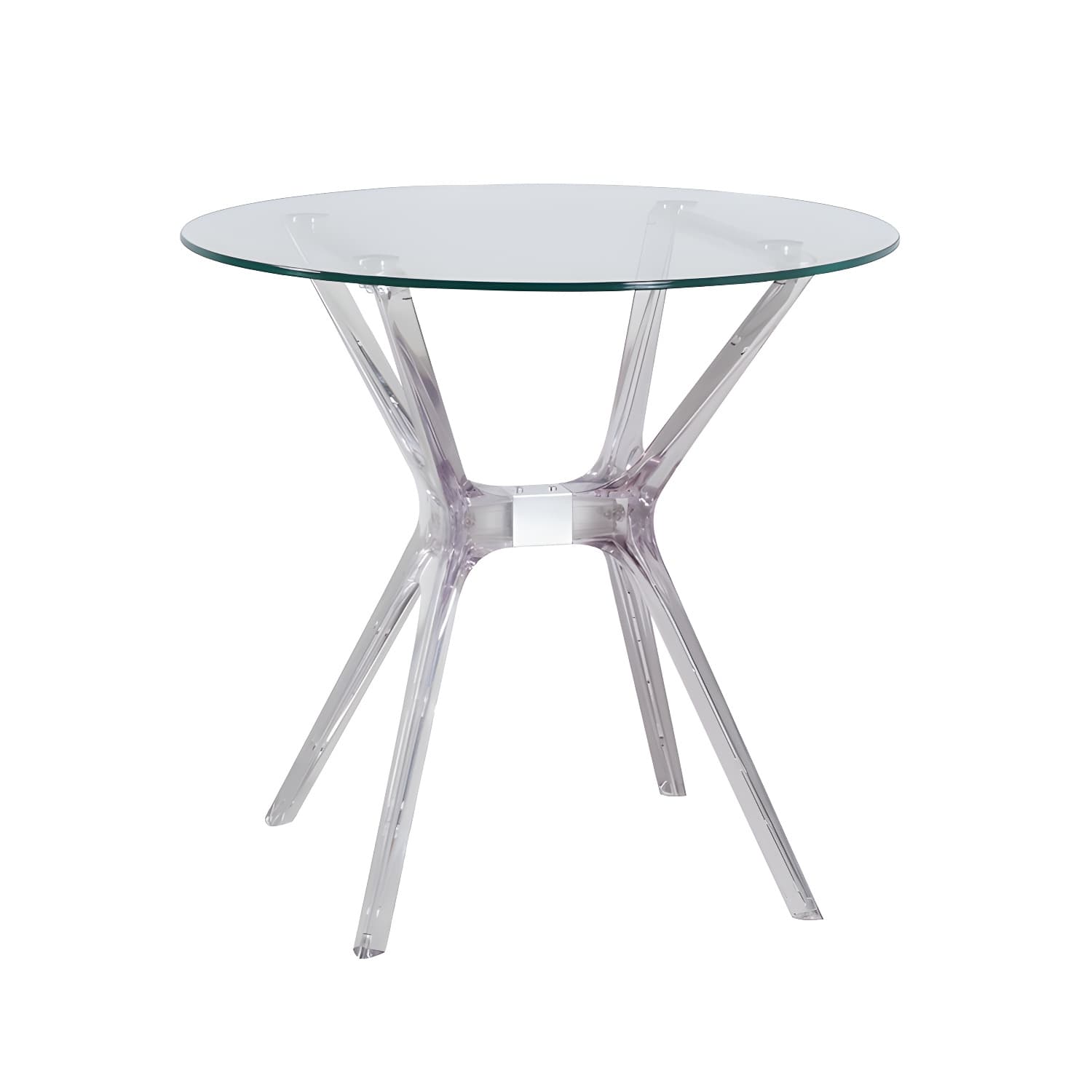 31.5" Modern Style Dining Table Round Glass Pedestal Dining Table for Home Use - image 12