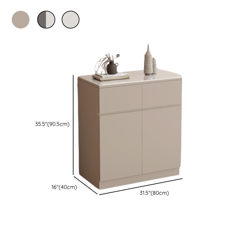 Sideboard with 4 Drawers/3 Drawers/2 Drawers, Narrow/Standard Size, Drawers Storage, Sintered Stone Countertop, Alterable Shelf, 4 Doors/3 Doors/2 Doors, and Tabletop - image 13