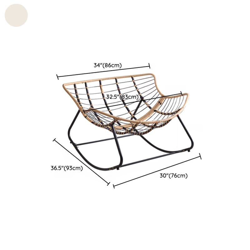 Modern Simple Style Alloy Rocking Chair Couch with Scratch-defiant Cushioned Upholstery - image 17