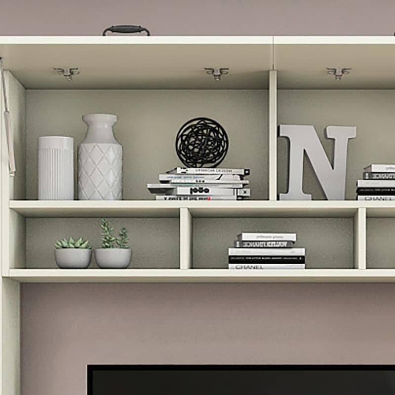 Parlor Entertainment Center with Hutch & 2 Bookcases, Entertainment Center with Bridge & Gate - image 8