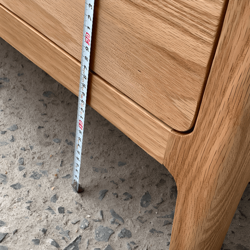 Modern Real Wood TV Stand with Shelf, 2 Drawers, 2 Cabinets, Cable Management, and Visible Storage - image 10