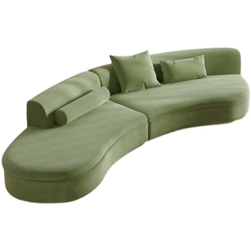 Trendy Seats 4/Seats 3 Armless Curved Sofa Recliner with Sponge Fill Cushions - image 9