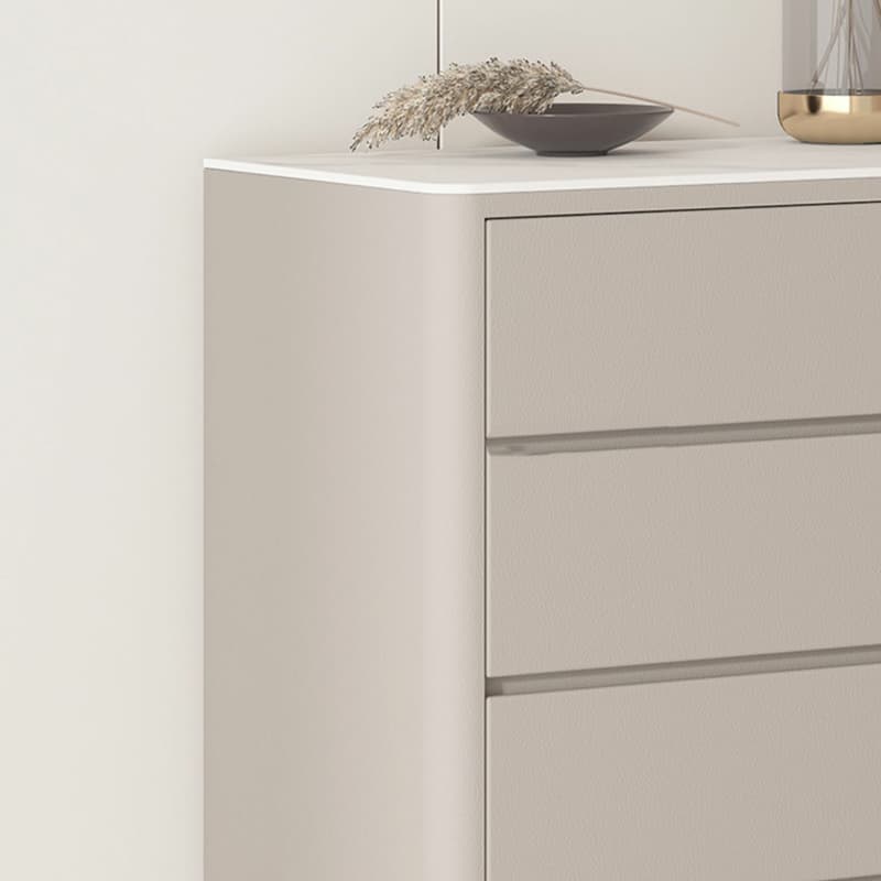 Glam Style Solid Wood Storage Chest with Stone Top and Soft-Close Drawers - image 16