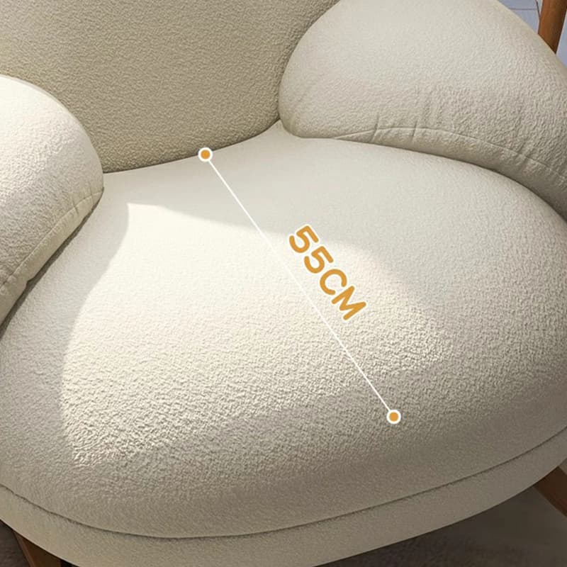 Attractive and Comfortable Designer Indoor Rocking Chair with Natural Wood Legs - image 13