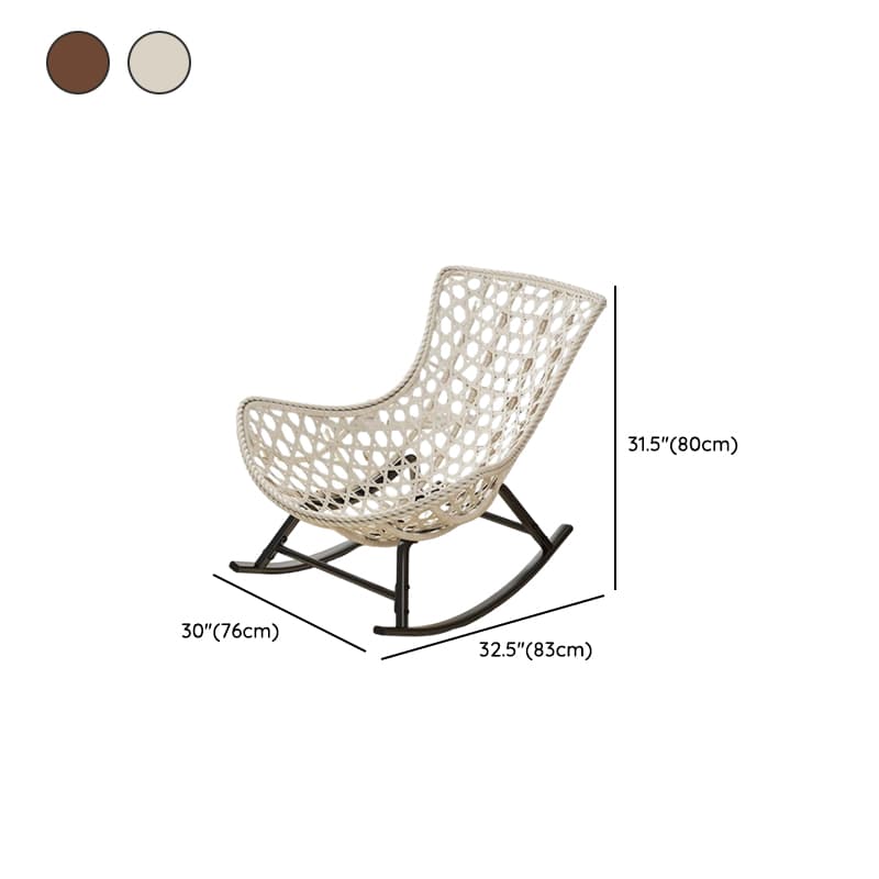 Trendy Upholstered Rocking Chair with Plush Cushioning - image 17