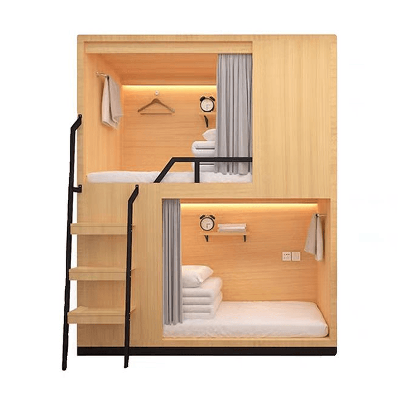 Minimalist High Bed Frame with Mattress and Guard Rail - image 6