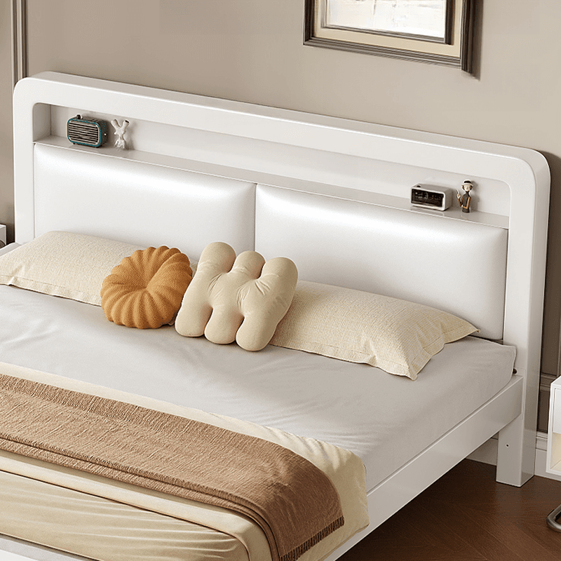 Minimalist Solid Color Iron Storage Included Bed with Leg for Living Room - image 9