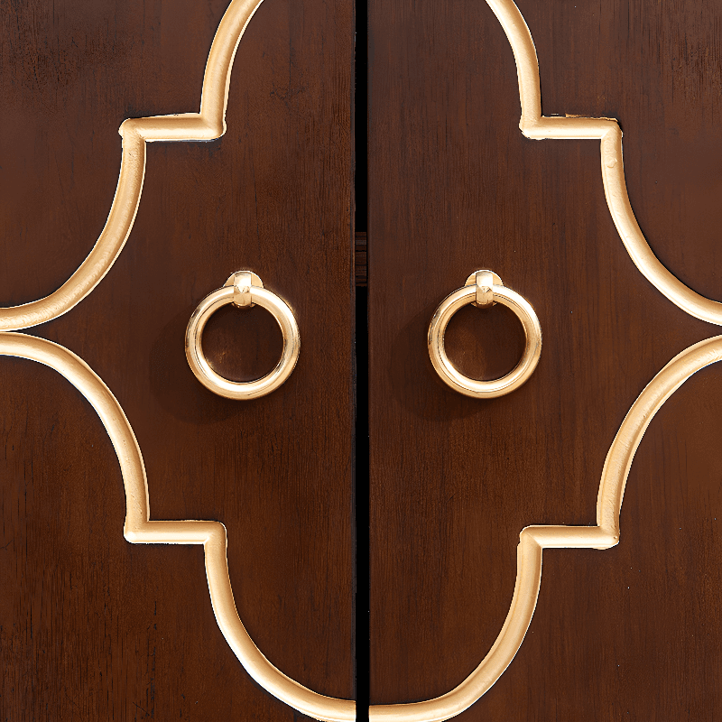 Art Deco Style Unattached Utility Cabinet with Cabinet Rings for Sitting Room - image 11