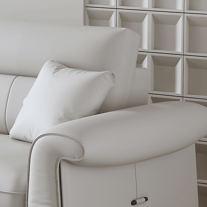 L-Shape/Straight Sofa/Sofa Chaise in Chalk with Under-seat-storage, Right Hand Facing/Horizontal Orientation, and Round Arm - image 7