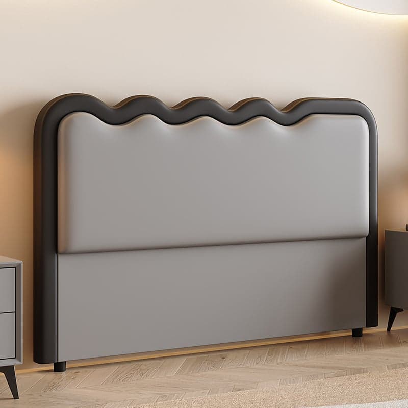 Modern Simple Style Panel Headboard in Natural Wood for California King/King/Queen Bed with No Distressing, Sponge Upholstery Fill, Free-standing Standard Installation, and Standard Height - image 3