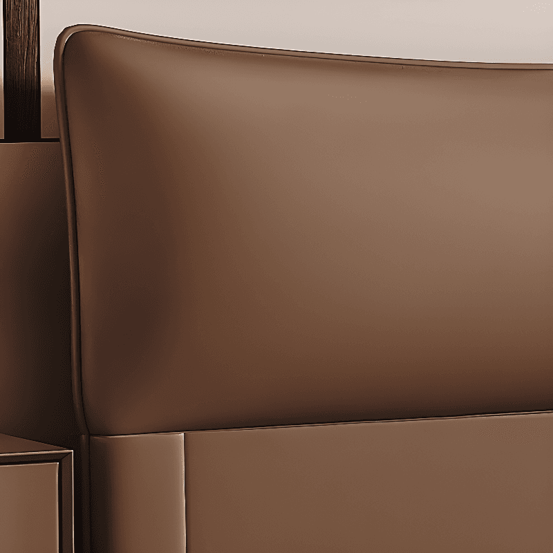 Modish Style Timber Panel Headboard with No Distressing, Rectangle Shape for King/Queen/Full Bed, Featuring Sponge Upholstery Fill and Standard Height - image 12
