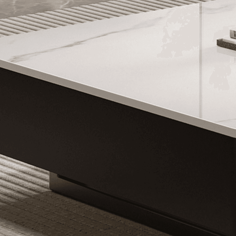 Rectangular Sledging Side Table with 2 Drawers - image 7