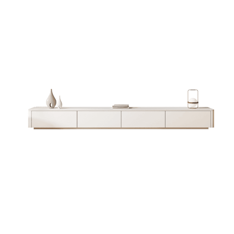 Ivory Rectangular Wall-supported TV Stand with 6 Drawers/5 Drawers - image 14