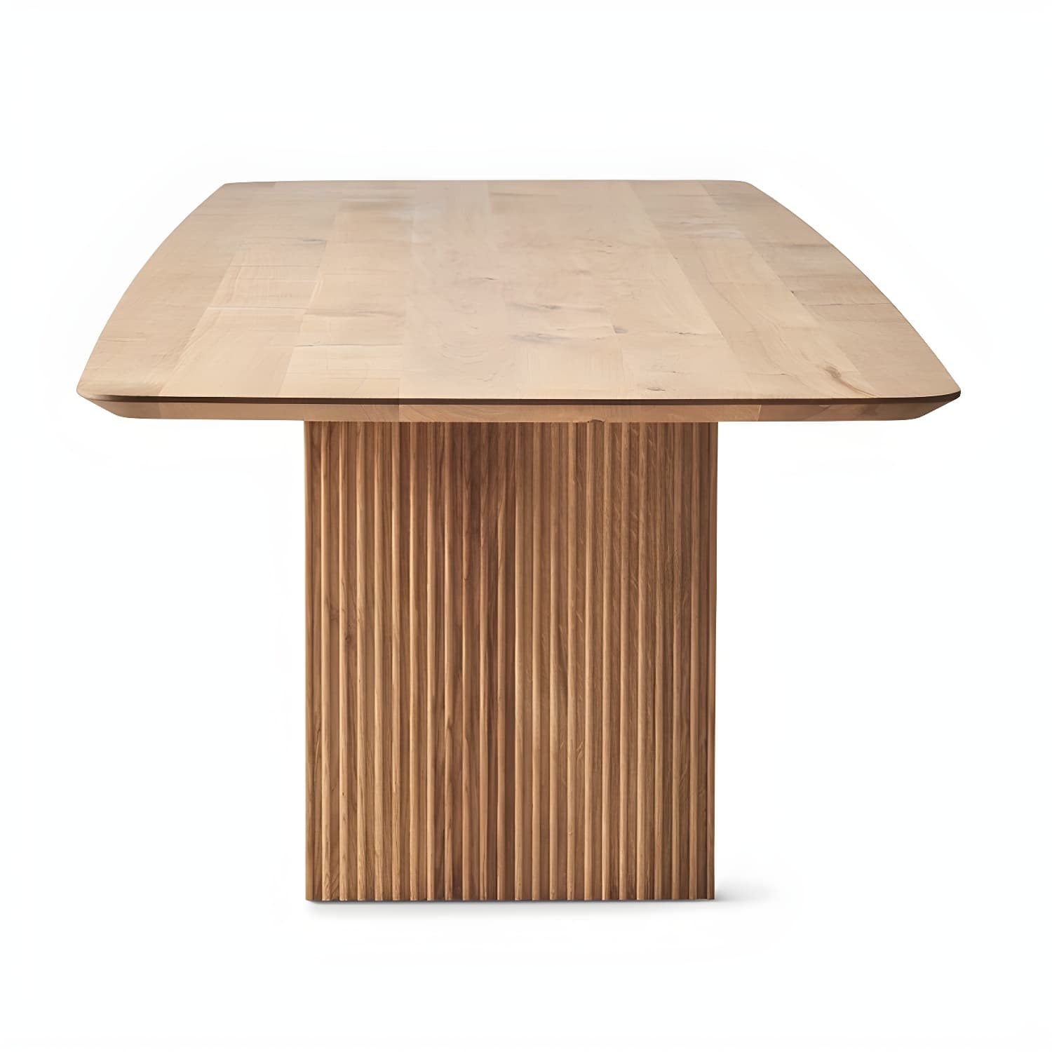 Modern Rectangle Dining Site Table Solid Wood Double Pedestal Kitchen Dining Table - image 12