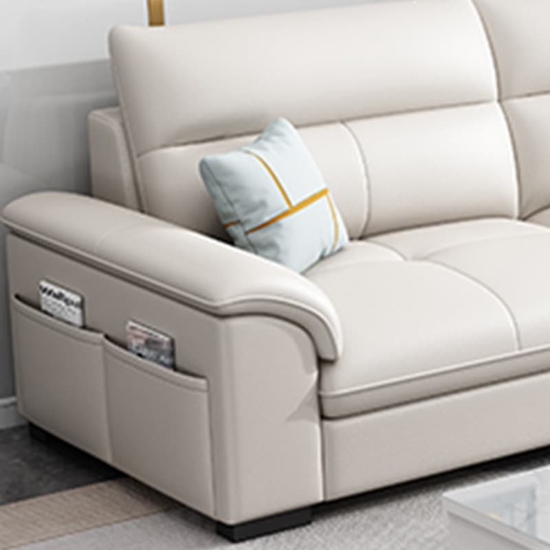 Modern Tech Cloth L-Shape Reversible Corner Sectional with Chaise in Black Pine Wood - image 20