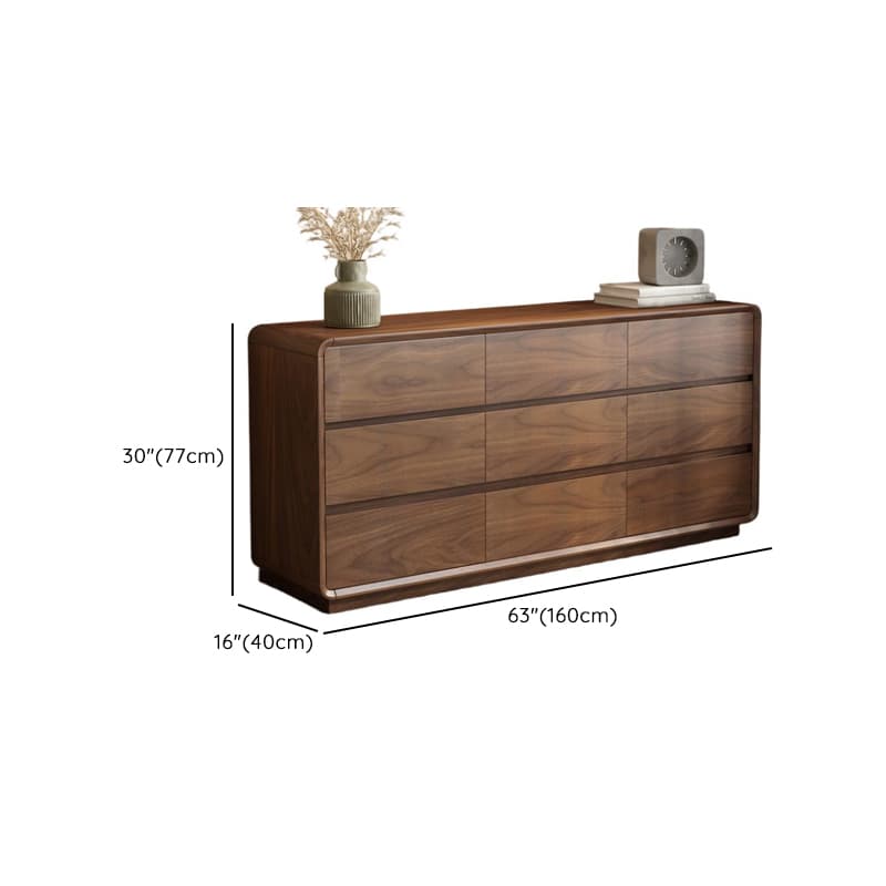 Trendy Sepia Bleached Wood Horizontal/Vertical Console Dresser/Semainier with 9 Drawers/5 Drawers/6 Drawers - image 17