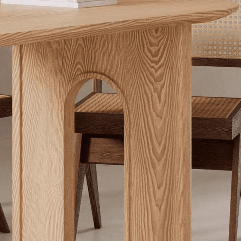 Natural/Espresso Finish/Sand Natural Pine Wood Dining Table for 9 People/for 6 - image 10