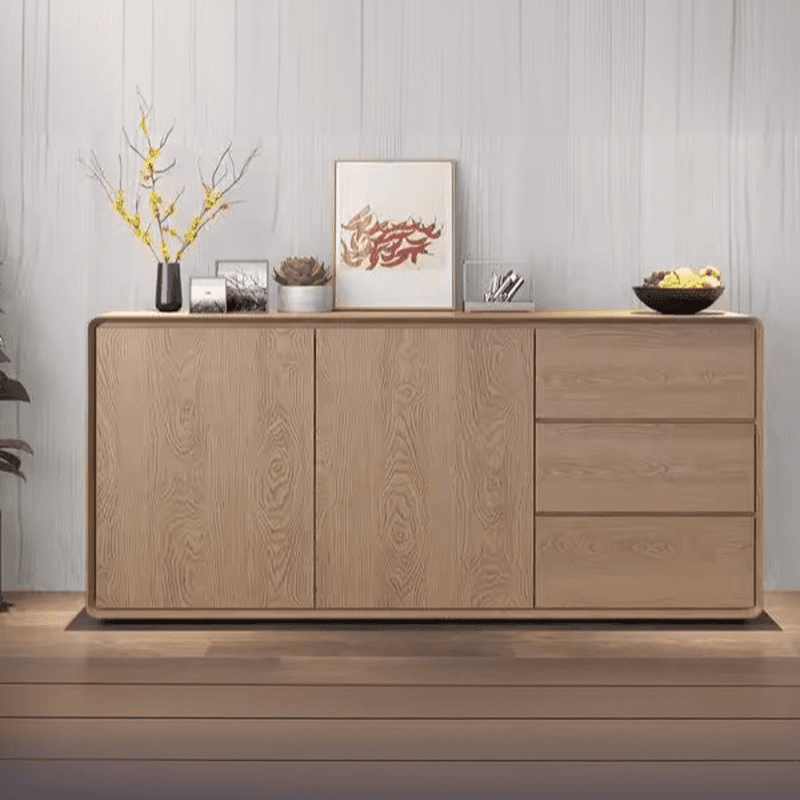 1 Shelf & 2 Doors & 3 Drawers Wood Standard/Narrow Sideboard with Closet & Kitchen Cupboards - image 10