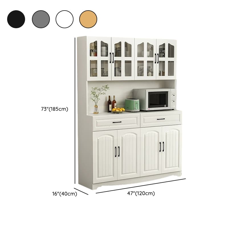 Narrow 15.7'' Wood Cabinets Open Storage with Adjustable Shelves Modern Sideboard/Credenza - image 16