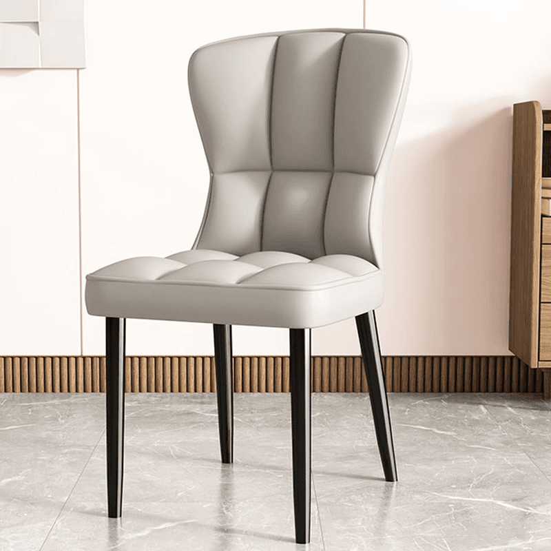 Casual/Lavish Side Chair with Wingbacked Upholstered Design and Steel Legs - image 6