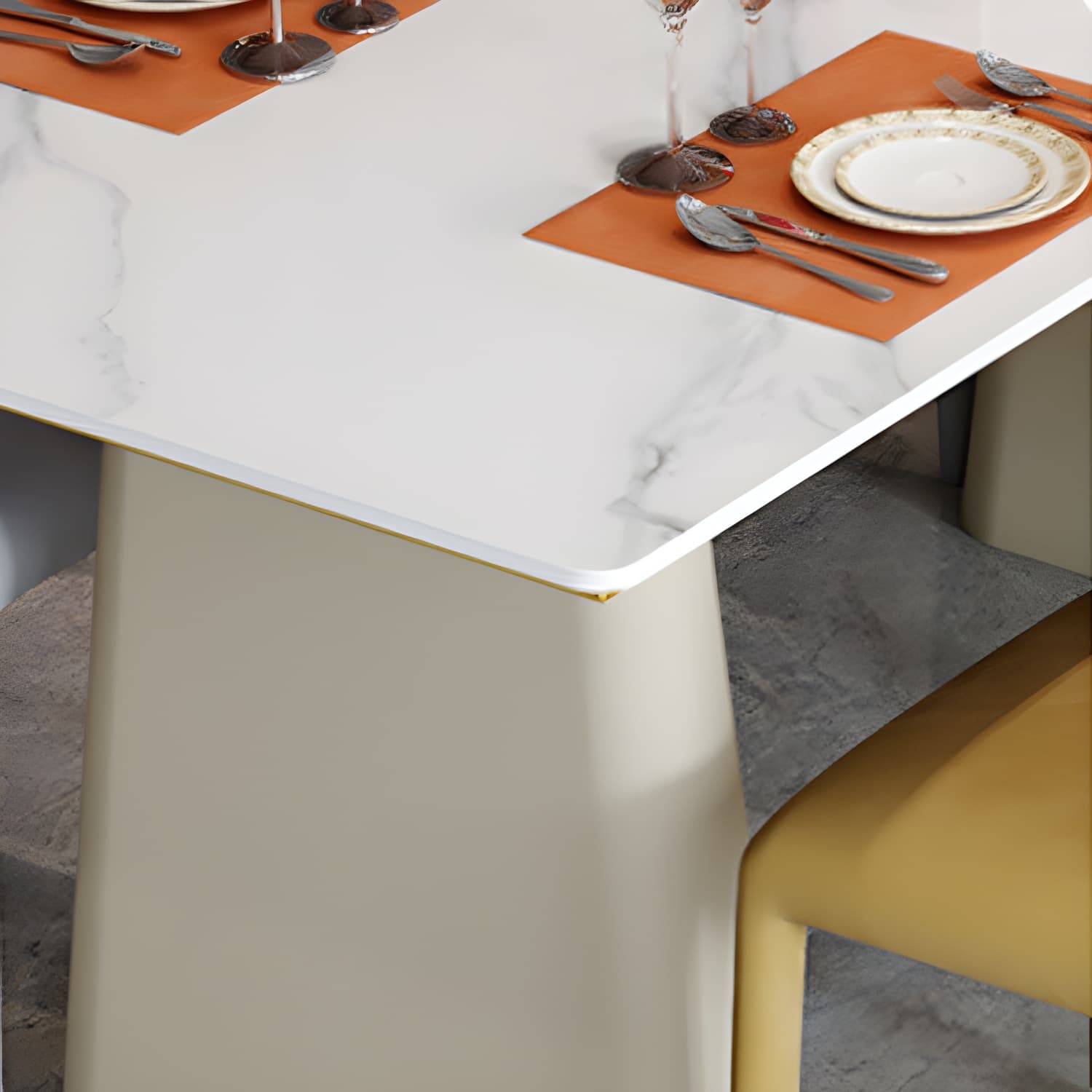 Modern Style Dining Set 1/5/7 Pieces Rectangle Stone Dining Table for Dining Room Kitchen - image 7