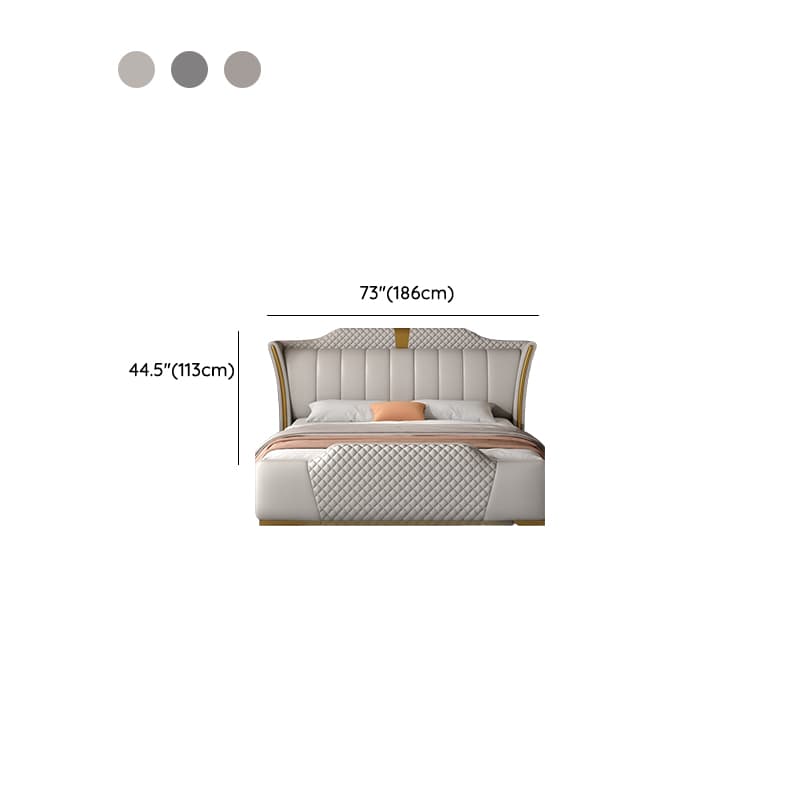 Modish Timber Panel Headboard with No Distressing, Arched/Rectangle/Camelback Shape for Full/King/Queen Bed, Featuring Sponge Upholstery Fill and Standard Height - image 19