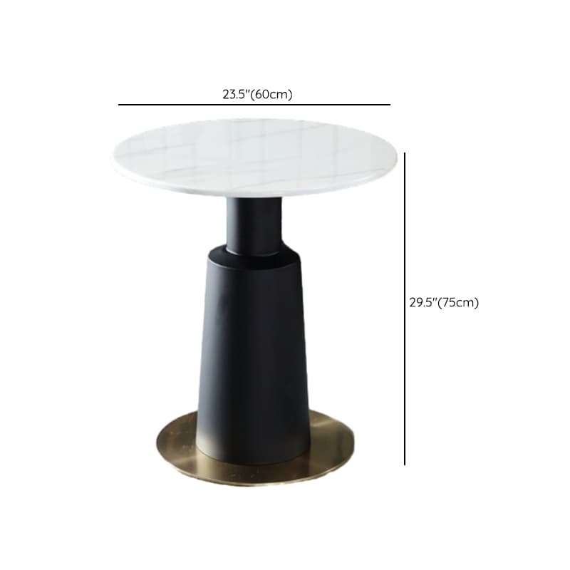 Glamorous Rounded Stone Dining Table for 2, Scratch-proof and Fixed Mechanism - image 22