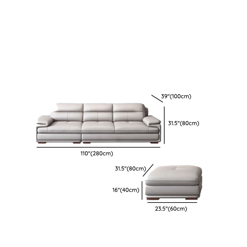 Straight Convertible Sofa for 5/1-Seater with Horizontal Orientation - image 12