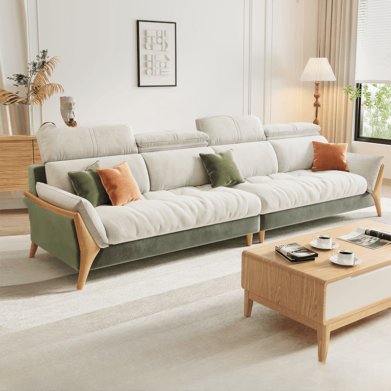 Straight/L-Shape Chalk Sofa/Sofa Chaise with Horizontal/Left Orientation and Standard Foam Seat Fill - image 10