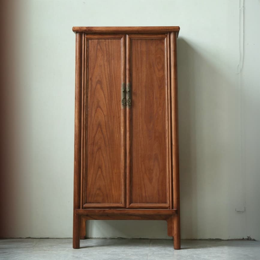 Classic Elm Wood Unattached Utility Cabinet for Drawing Room - image 4