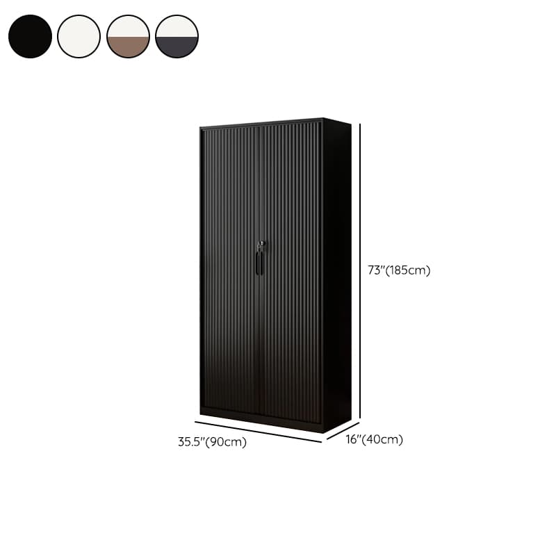 Steel Detached Rainproof Lockable Accent Cabinet with Sliding Door - image 17